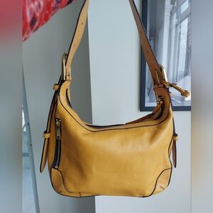 Fossil Women Leather Satchel Crossbody Shoulder Bag